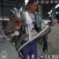 Load image into Gallery viewer, MCSDINO Egg and Puppet Wearable Winding Dinosaur Raptor Shoulder Puppet-BB042
