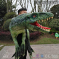 Carica l'immagine nel visualizzatore della galleria, MCSDINO Egg and Puppet Wearing Dinosaur Shoulder Puppet Deinonychus（Raptor Blue）-BB023
