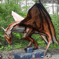 Load image into Gallery viewer, MCSDINO Fantasy And Mystery Animatronic Bronze Dragon-DRA014
