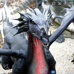 MCSDINO Fantasy And Mystery Black Dragon（Preto） Dragon Robot -DRA004