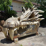 MCSDINO Fantasy And Mystery Dragon Graveyard Large 13ft Long Dragon Skull Sculpture-DRA031