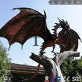 Carica l'immagine nel visualizzatore della galleria, MCSDINO Fantasy And Mystery Large Dragon Decorations Medieval Catstle Decor-DRA028

