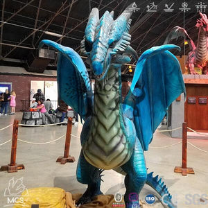 MCSDINO Fantasy And Mystery Robot Dragon Animatronic Wyvern At County Fair-DRA008
