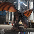 Cargar la imagen en la vista de la galería, MCSDINO Fantasy And Mystery Robotic Red Eyed Dragon Fire Breathing Monster-DRA029
