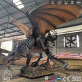 Cargar la imagen en la vista de la galería, MCSDINO Fantasy And Mystery Robotic Red Eyed Dragon Fire Breathing Monster-DRA029
