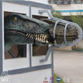 Charger l'image dans la visionneuse de la galerie, MCSDINO Other Dinosaur Series Animatronic Raptor Head In Cage-OTD024
