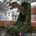 Cargar la imagen en la vista de la galería, MCSDINO Other Dinosaur Series Animatronic Tyrannosaurus Hide In The Cave Aniamtronic Scene-OTD019
