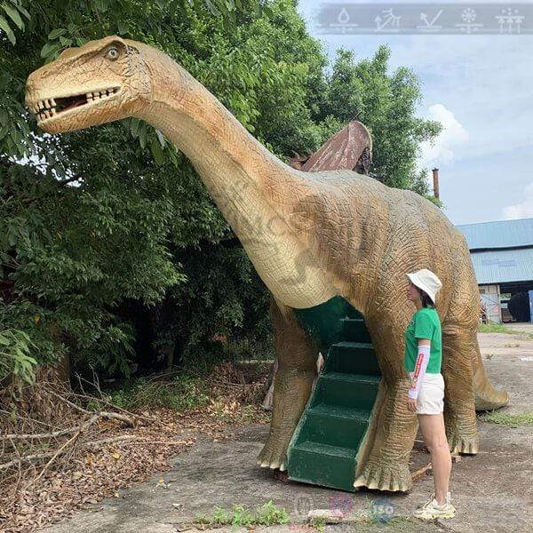 Firberglass Dinosaur Slide For Sale-OTD007A - Mcsdinosaur