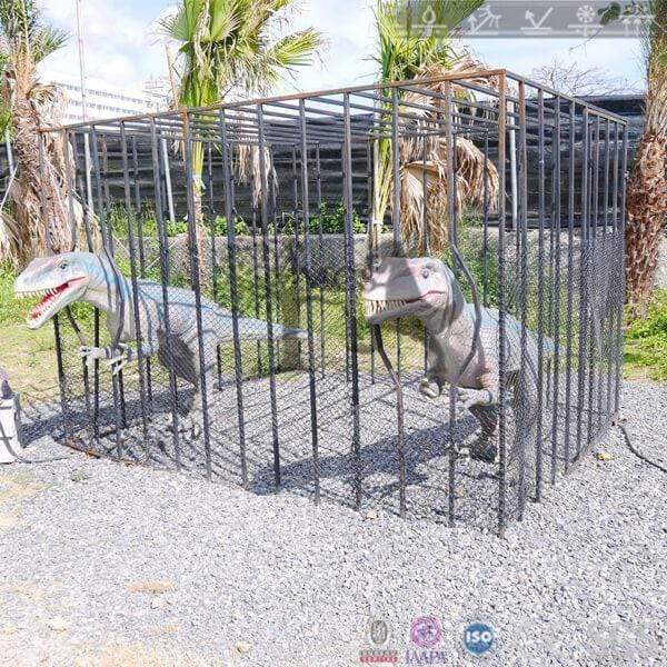 Dinosaurs Raptors Trapped In The Cage-OTD012