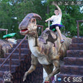 Cargar la imagen en la vista de la galería, MCSDINO Ride And Scooter Amusement Dinosaur Ride Parasaurolophus-RD007

