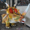 Load image into Gallery viewer, MCSDINO Ride And Scooter Christmas Electric Dinosaur Ride Styracosaurus Scooter-RD020

