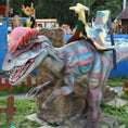 Load image into Gallery viewer, MCSDINO Ride And Scooter Coin Operated Dinosaur Dilophosaurus Kiddie Ride-RD001
