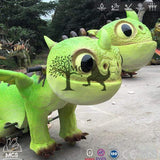 MCSDINO Ride And Scooter Coin Operated Hideous Zippleback Dragon Ride-RD036
