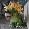 Cargar la imagen en la vista de la galería, MCSDINO Ride And Scooter Cute Triceratops Car Ride On Dinosaur-RD019
