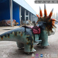 Cargar la imagen en la vista de la galería, MCSDINO Ride And Scooter Dinosaur Scooter Styracosaurus Dino Ride-RD020
