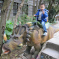 Load image into Gallery viewer, MCSDINO Ride And Scooter Fun Center Dinosaur Ride Styracosaurus-RD030
