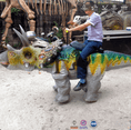 Charger l'image dans la visionneuse de la galerie, MCSDINO Ride And Scooter Kids Ride Walking Dinosaur Triceratops-RD012
