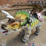 MCSDINO Ride And Scooter Kids Ride Walking Dinosaur Triceratops-RD012