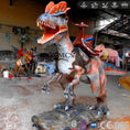 Load image into Gallery viewer, MCSDINO Ride And Scooter One seat Coin Operated Dinosaur Dilophosaurus Kiddie Ride-RD001
