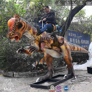 MCSDINO Ride And Scooter Playground Pachycephalosaur Dinosaur Kiddie Ride-RD006