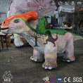 Load image into Gallery viewer, MCSDINO Ride And Scooter Ride On Parasaurolophus Small Dinosaur Ride-RD018
