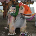 Load image into Gallery viewer, MCSDINO Ride And Scooter Ride On Parasaurolophus Small Dinosaur Ride-RD018
