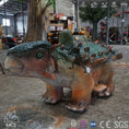 Load image into Gallery viewer, MCSDINO Ride And Scooter Riding Ankylosaurus Dinosaur Scooter Amusement Equipment-RD047
