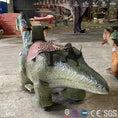 Cargar la imagen en la vista de la galería, MCSDINO Ride And Scooter Riding Apatosaurus Dinosaur Scooter-RD048
