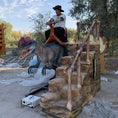 Load image into Gallery viewer, MCSDINO Ride And Scooter Riding Dilophosaurus Amusement Dinosaur Ride-RD001D
