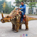 Carica l'immagine nel visualizzatore della galleria, MCSDINO Ride And Scooter Theme Park Ride Walking Styracosaurus-RD014
