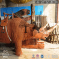 Cargar la imagen en la vista de la galería, MCSDINO Ride And Scooter Woolly Rhino Kiddie Amusement Rides-RD025
