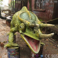 Carica l'immagine nel visualizzatore della galleria, MCSDINO Robotic Animals Animatronic Animal Jacksons Chameleon Model
