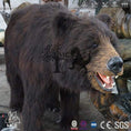 Carica l'immagine nel visualizzatore della galleria, MCSDINO Robotic Animals Animatronic Brown Bear Model
