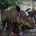 Load image into Gallery viewer, MCSDINO Robotic Animals Animatronic Rhino Animal Display
