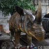 MCSDINO Robotic Animals Animatronic Rhino Animal Display