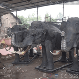 MCSDINO Robotic Animals Moveable African Elephant Model