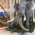 Carica l'immagine nel visualizzatore della galleria, MCSDINO Robotic Animals Moveable African Elephant Model
