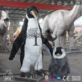Cargar la imagen en la vista de la galería, MCSDINO Robotic Animals Realistic Animatronic Penguin Family Models-MAP004
