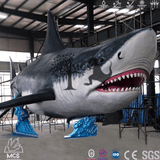 MCSDINO Robotic Animals Scary Large Robotic White Shark Model