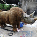 Bild in Galerie-Betrachter laden, MCSDINO Robotic Beasts Museum Exhibit Realistic Woolly Rhino(Coelodonta) Model-AFC001
