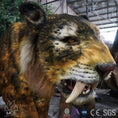 Load image into Gallery viewer, MCSDINO Robotic Beasts Realistic Animatronic Smilodon（Saber Tooth Tiger）Model-AFS001
