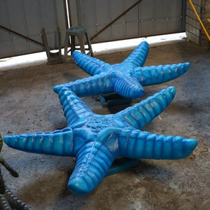 MCSDINO Robotic Monsters Blue Starfish Sculpture Decoration-BFS001