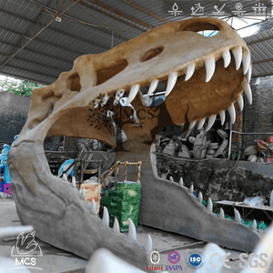 MCSDINO Skeleton Fossil Replica Dinosaur Bone Decor T-Rex Skull Gate-SKR026