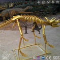 Load image into Gallery viewer, MCSDINO Skeleton Fossil Replica Golden Triceratops Skeletons Replica Display-SKR024
