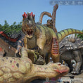 Cargar la imagen en la vista de la galería, Mcsdinosaur Ceratosaurus Fighting With Allosaurus  Animatronic Attraction-MCSC004B
