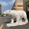 Cargar la imagen en la vista de la galería, Tierra nevada animatrónica del oso polar-MAP005
