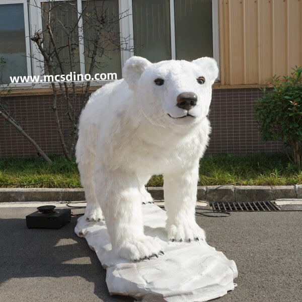 Tierra nevada animatrónica del oso polar-MAP005