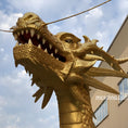Load image into Gallery viewer, Robotic Chinese Golden Dragon Model

