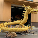 Robotic Chinese Golden Dragon Model