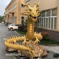 Load image into Gallery viewer, Robotic Chinese Golden Dragon Model
